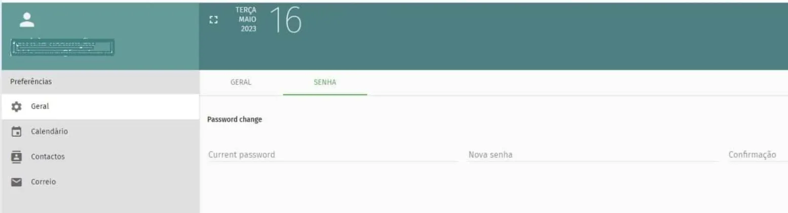Permitir mudar a password no SOGo do mailcow
