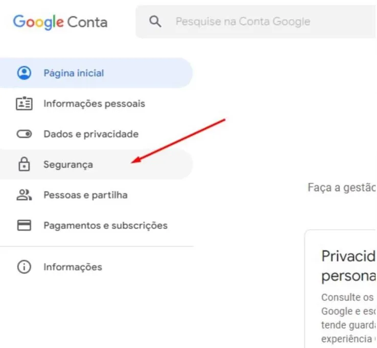 Migrar conta de correio