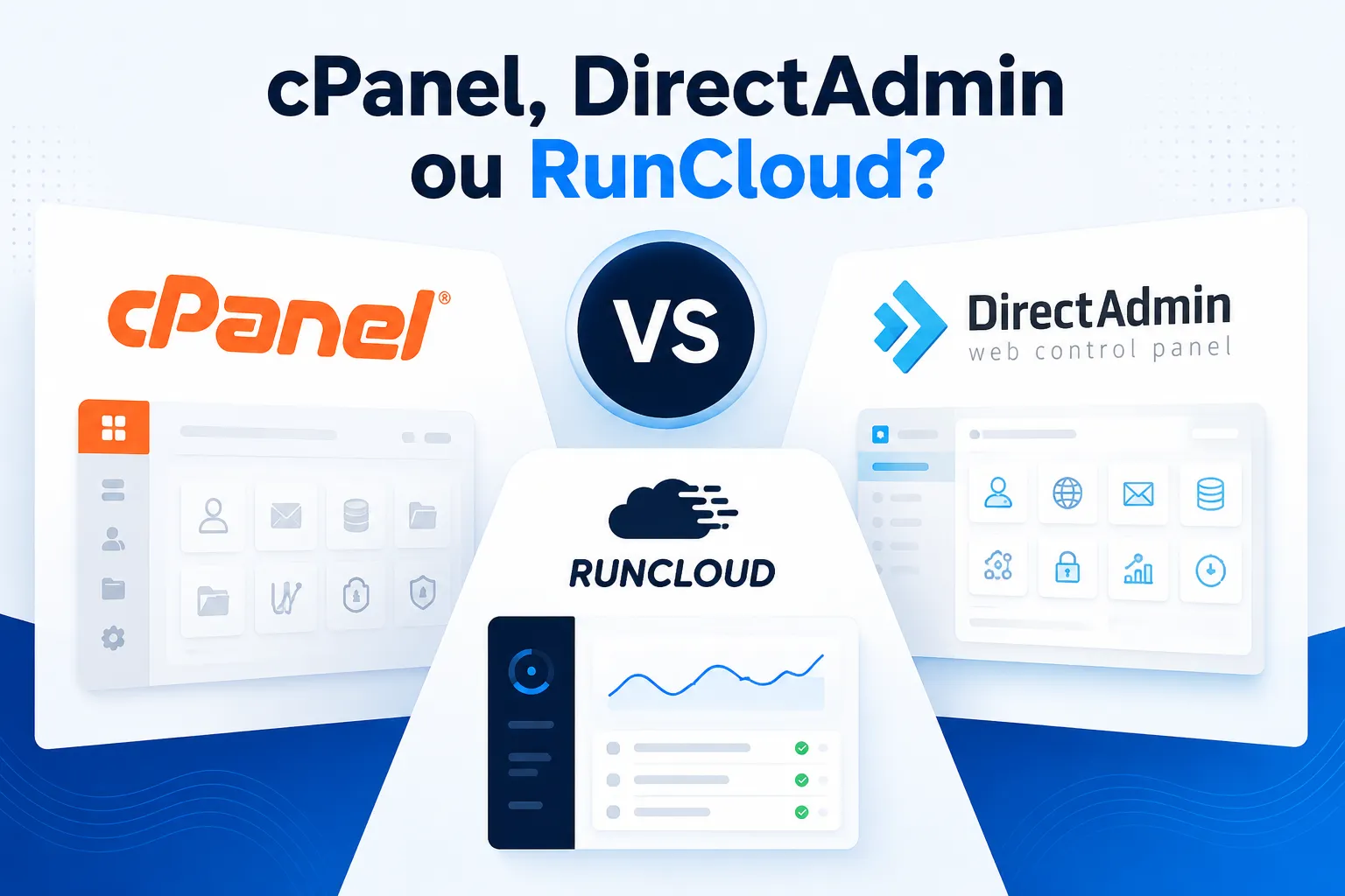 cPanel, DirectAdmin ou RunCloud? O que é e qual escolher?